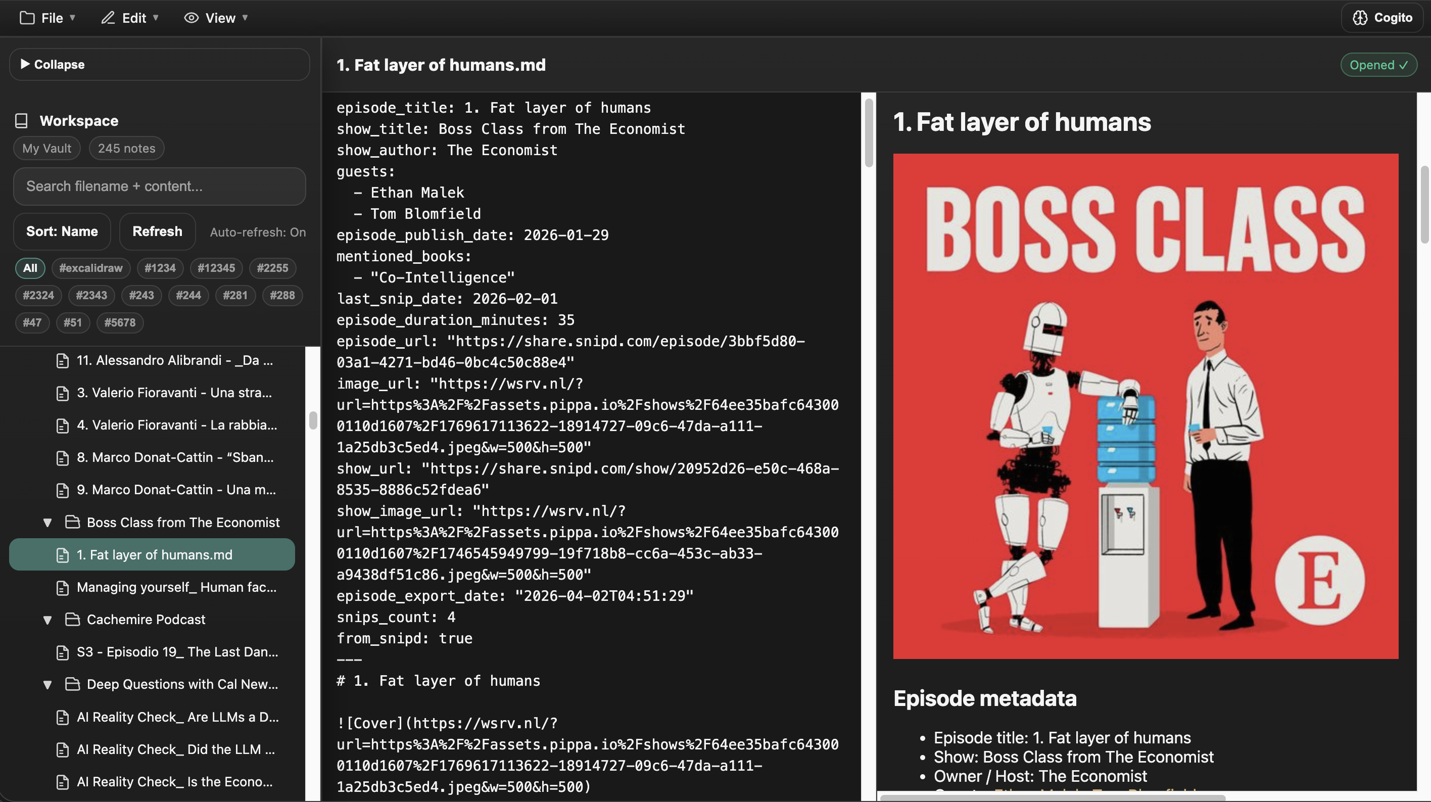 Screenshot of ink