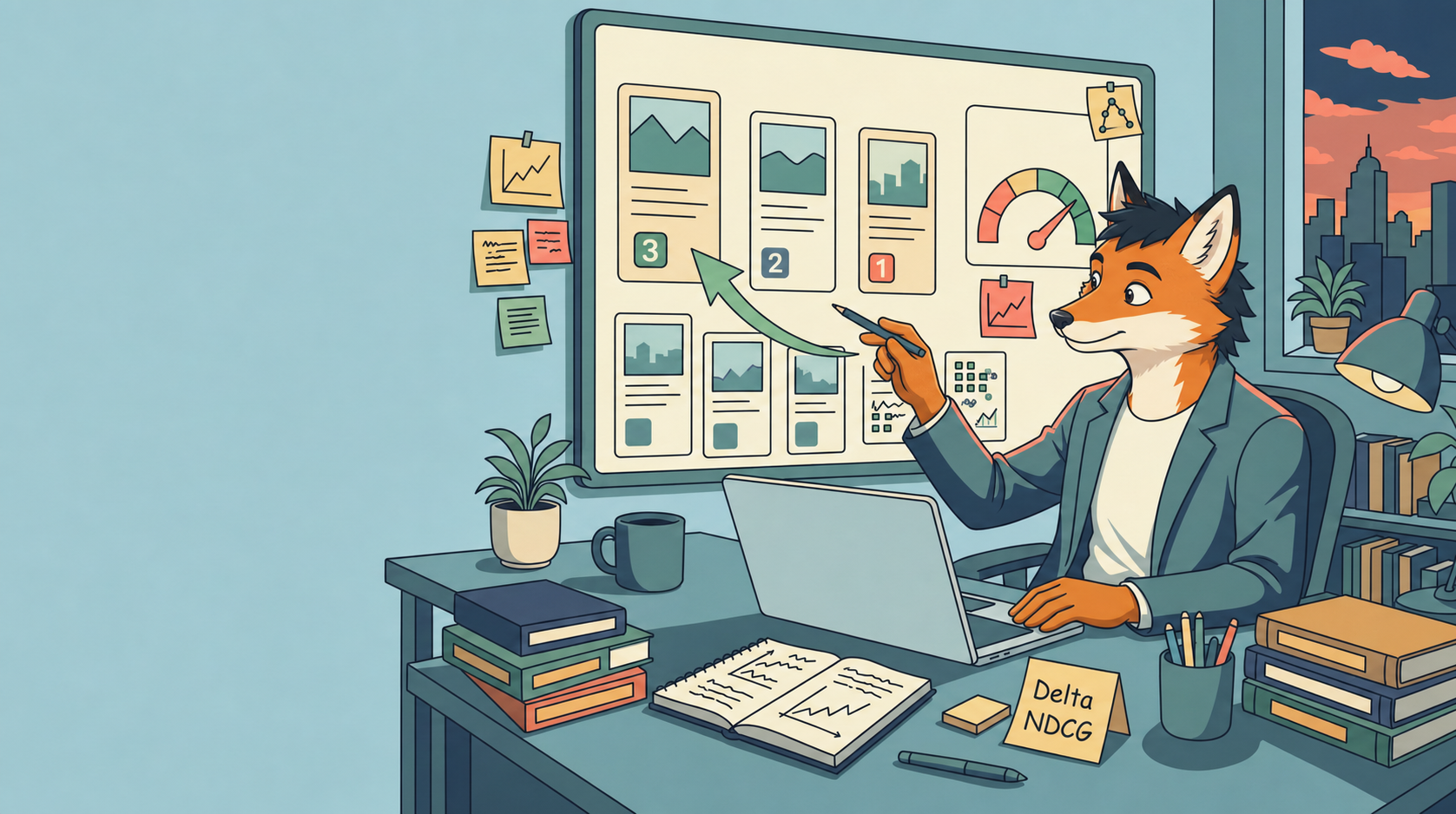 LambdaRank learning to rank illustration