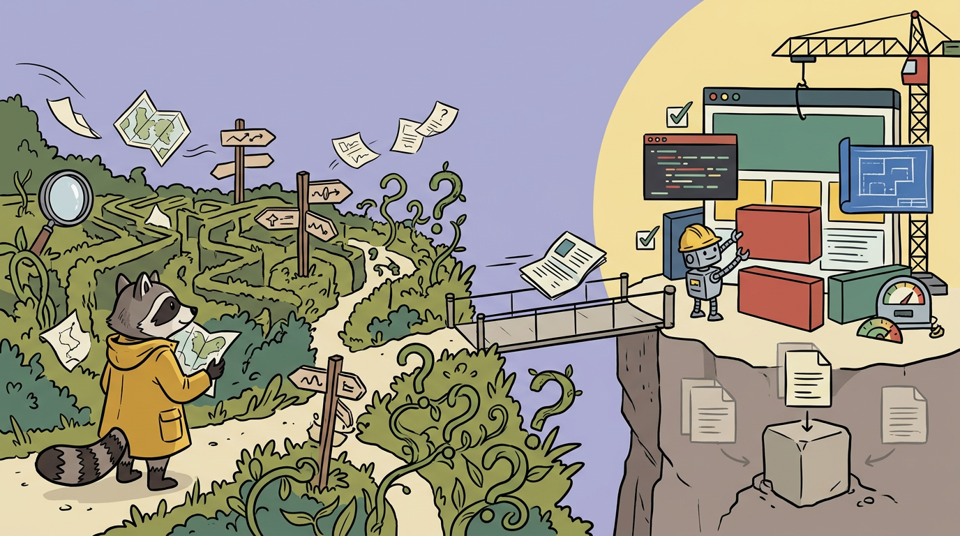 finding the path to a good solution and then writing the code